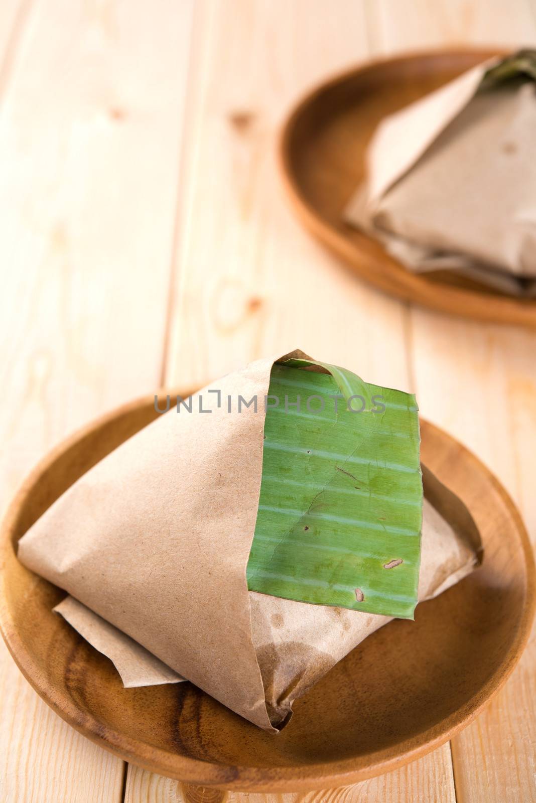 Nasi Lemak packed in banana leaf by szefei