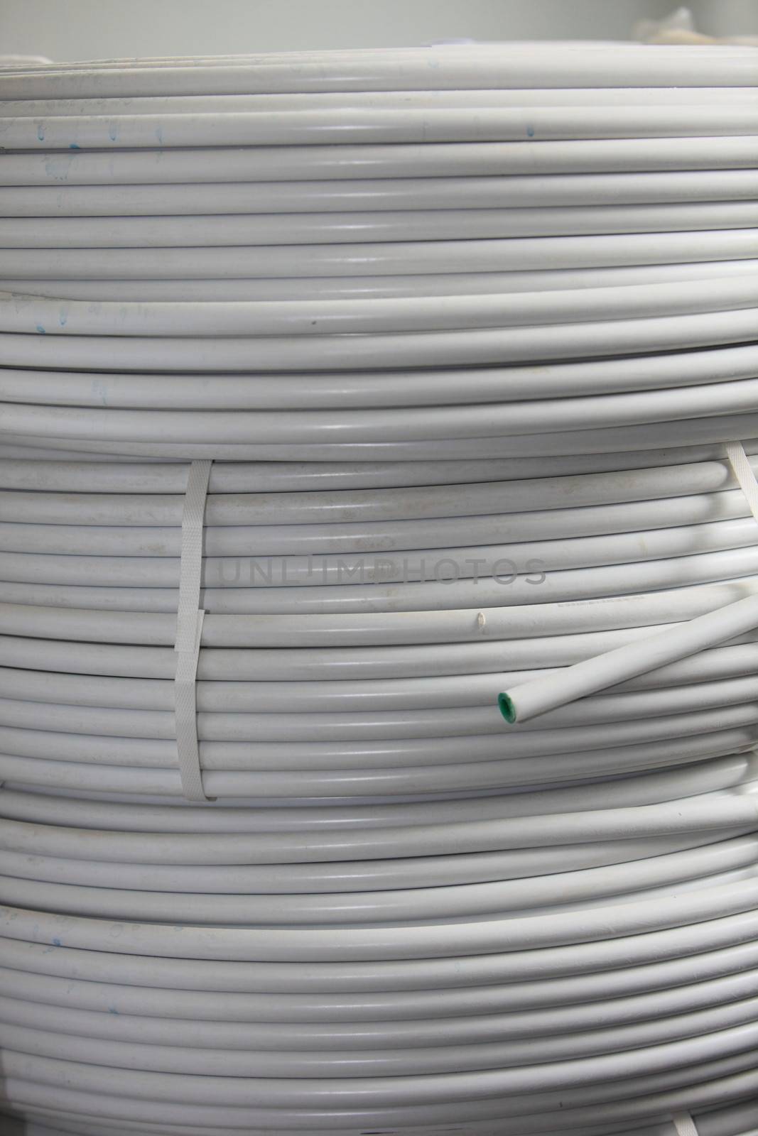 Rolls of electrical cable and conduit by Farina6000