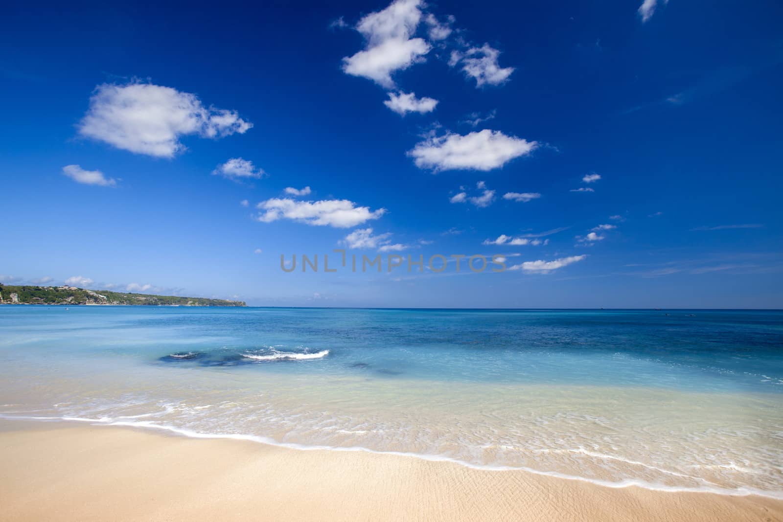 Beautiful landscape picture of a white sand tropical beach