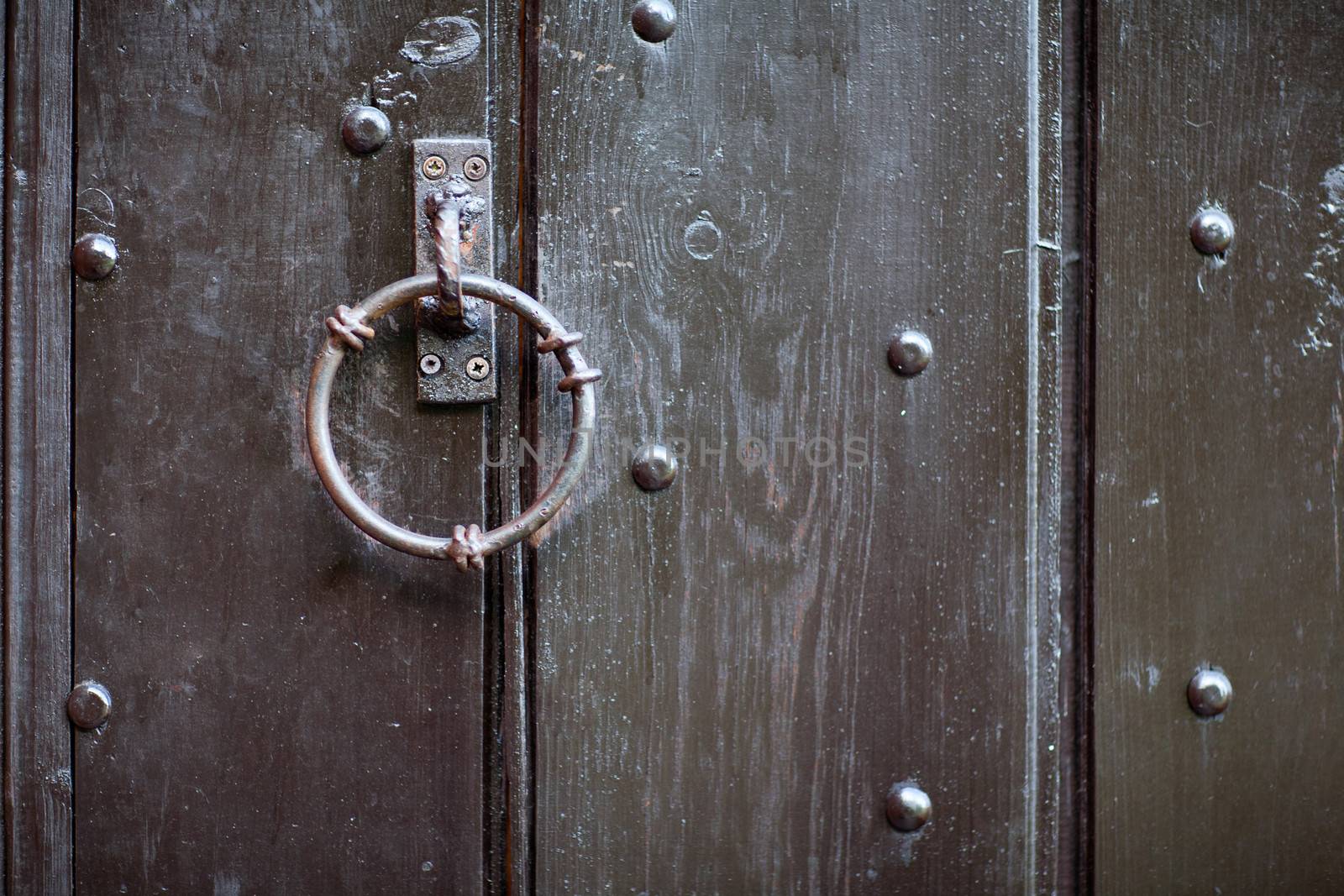 part of the old wooden door