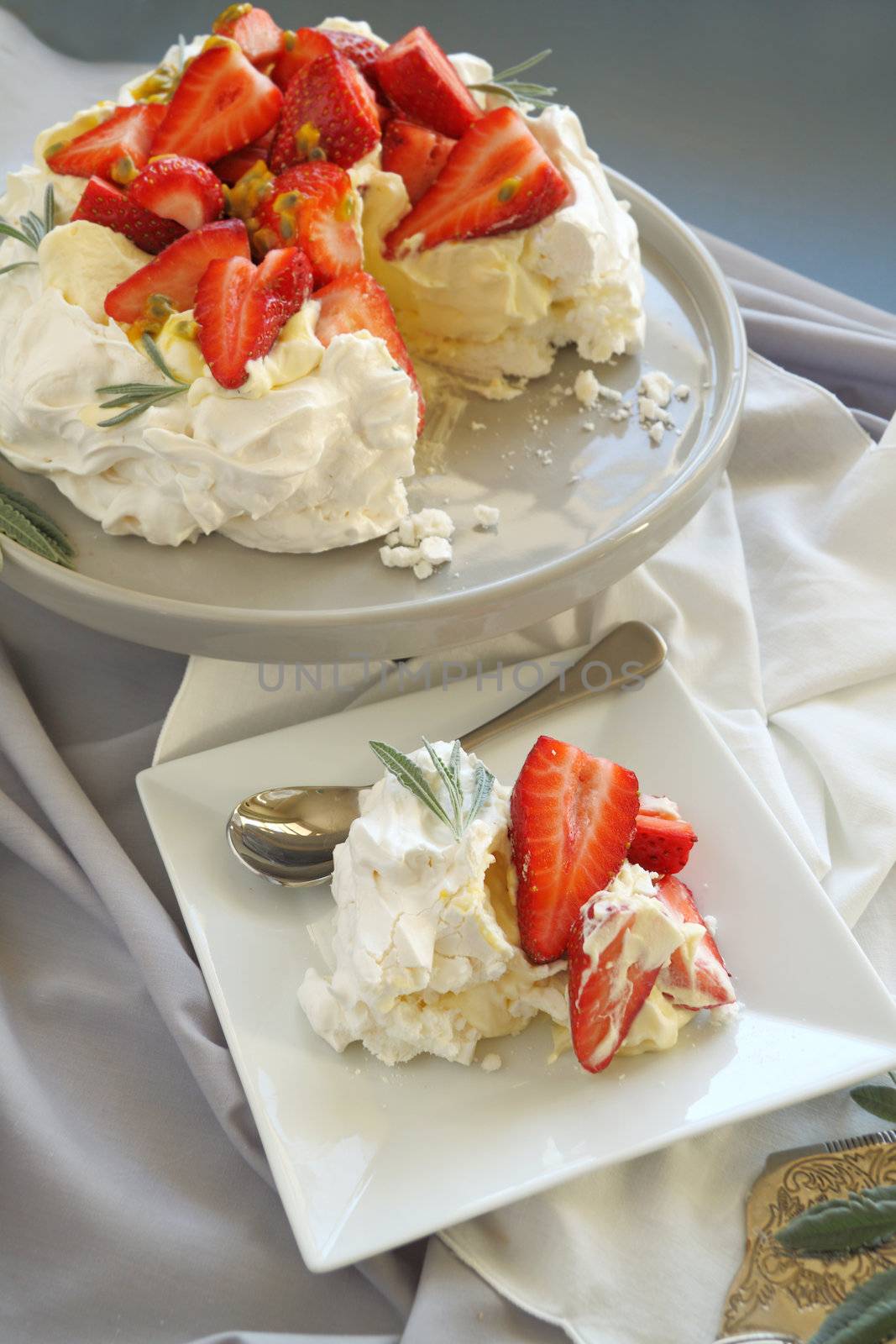 Serving Of Pavlova by jabiru