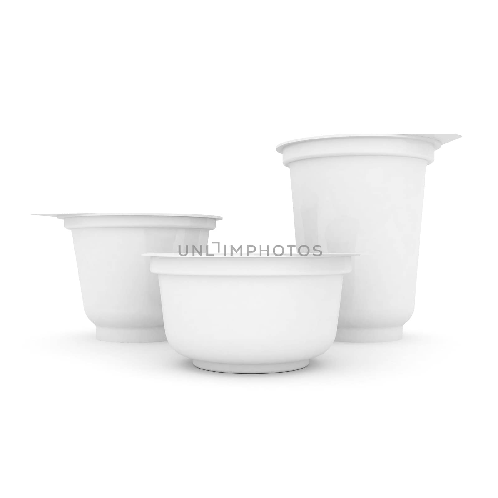 new packaging isolated on white background