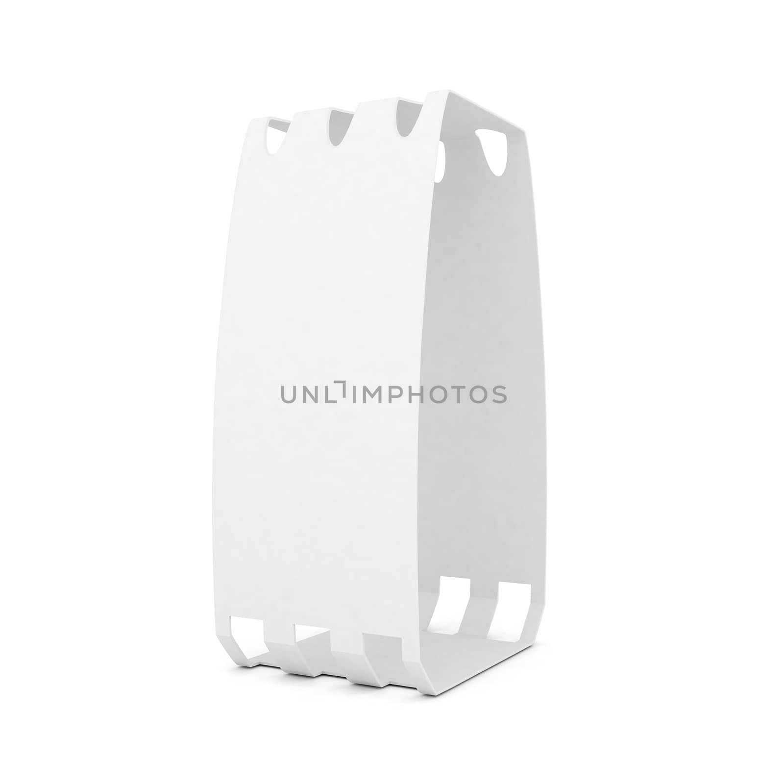 new packaging isolated on white background