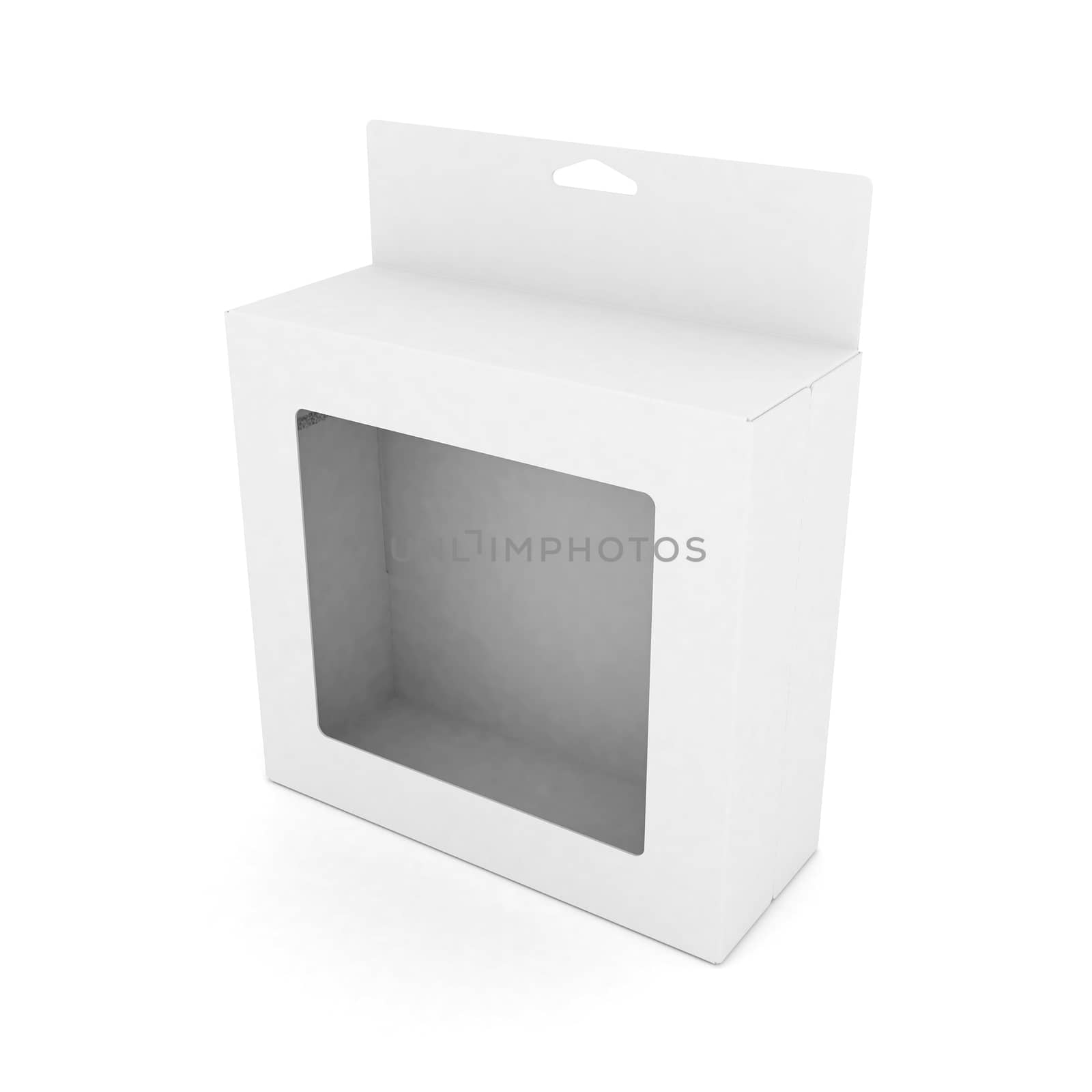 new packaging isolated on white background