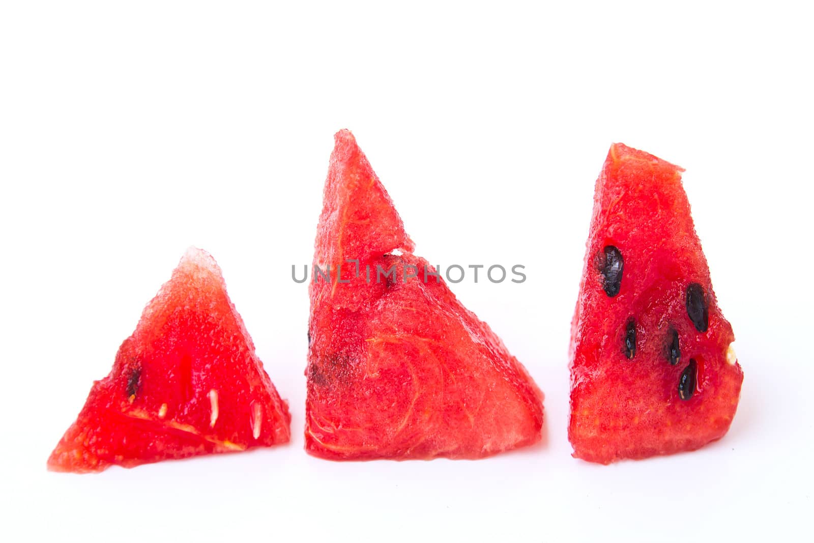 Watermelon slice isolated on white background