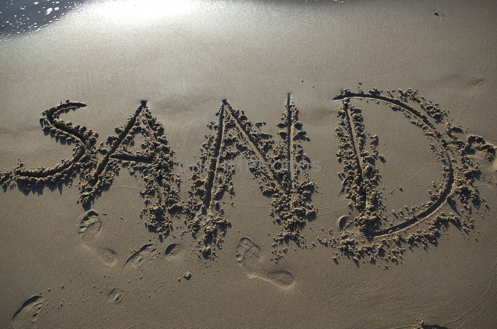 Sand written in the sand