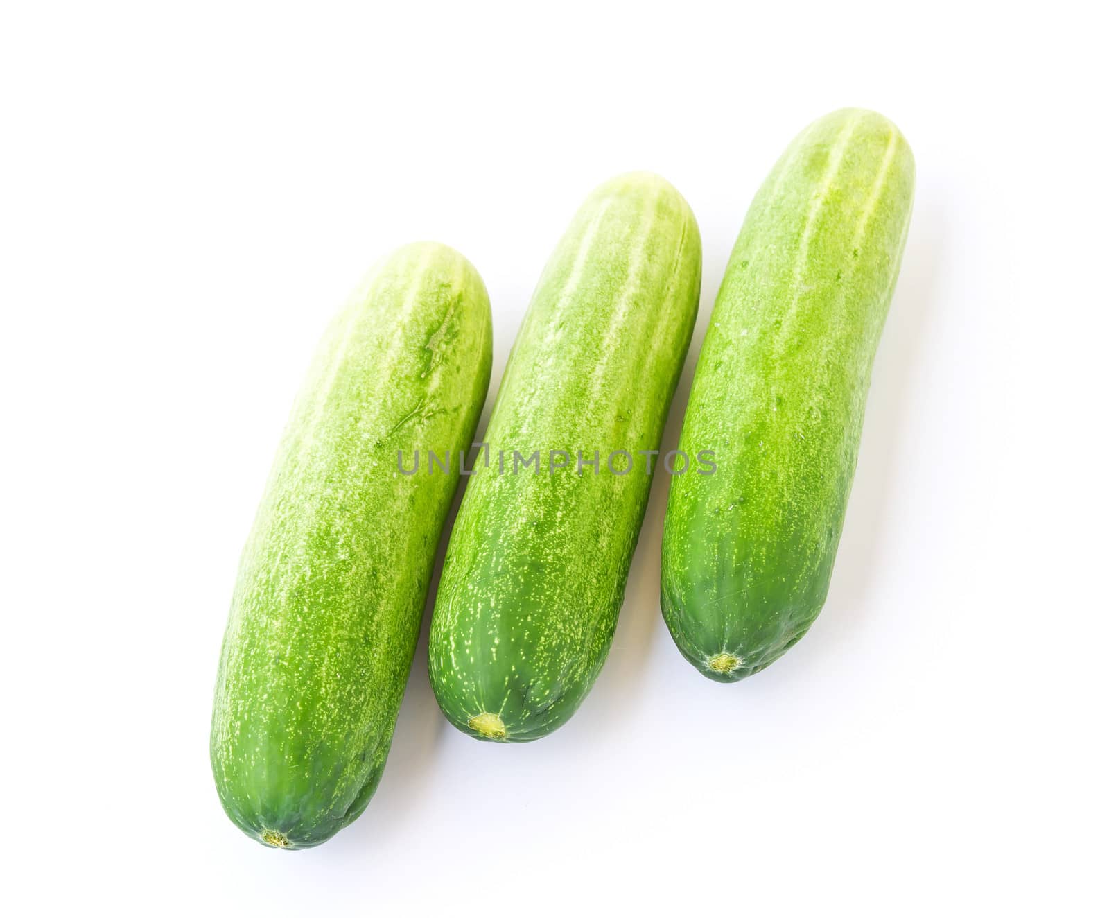 Cucumber isolated on white  by den_rutchapong