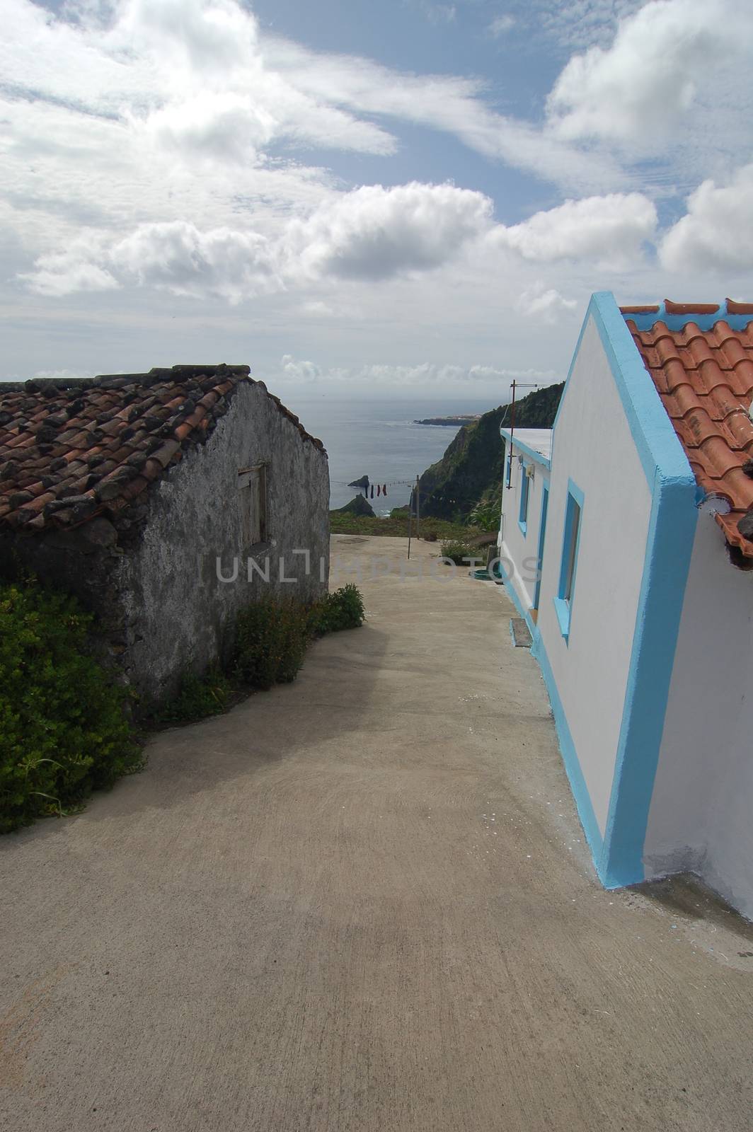 Nord east coast of flores island in azores, Portugal