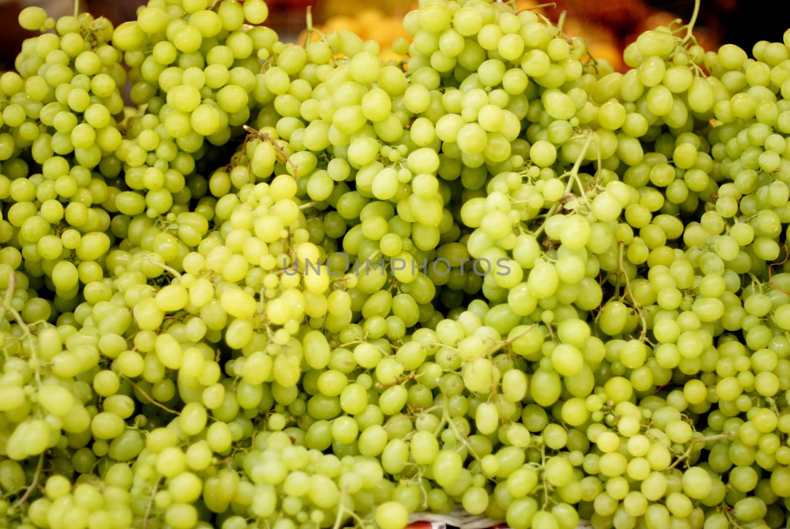 Fresh grape fruits by stockyimages