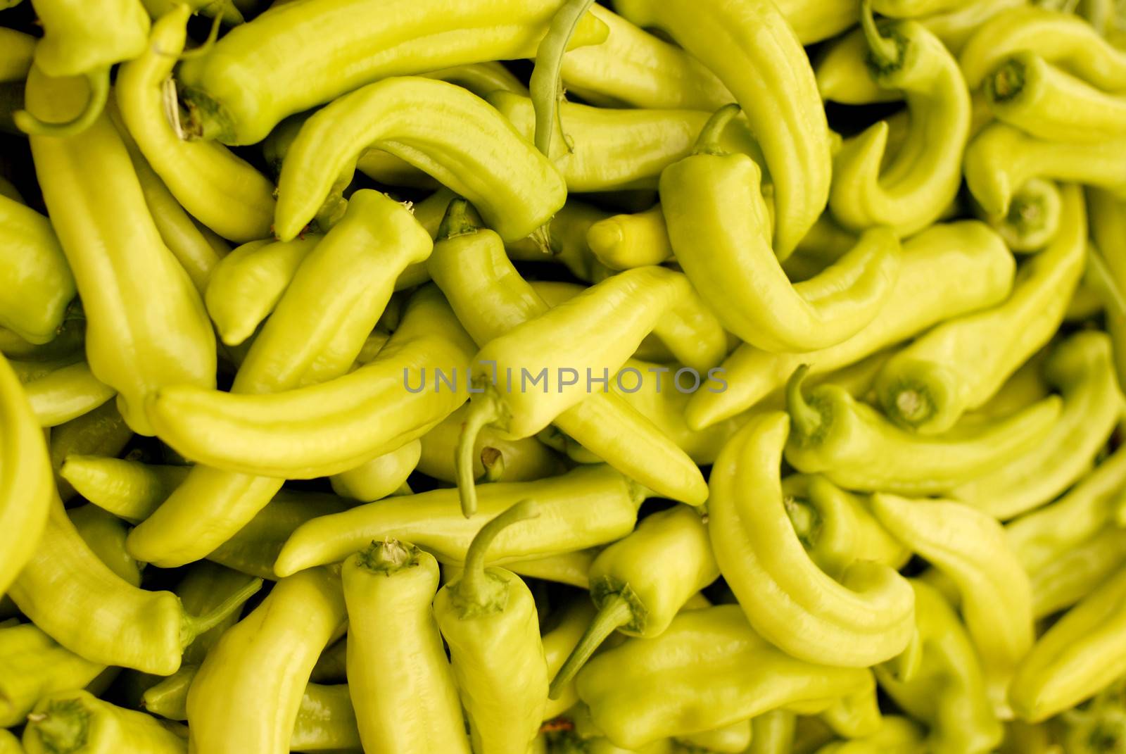 Hot peppers, closeup shot by stockyimages