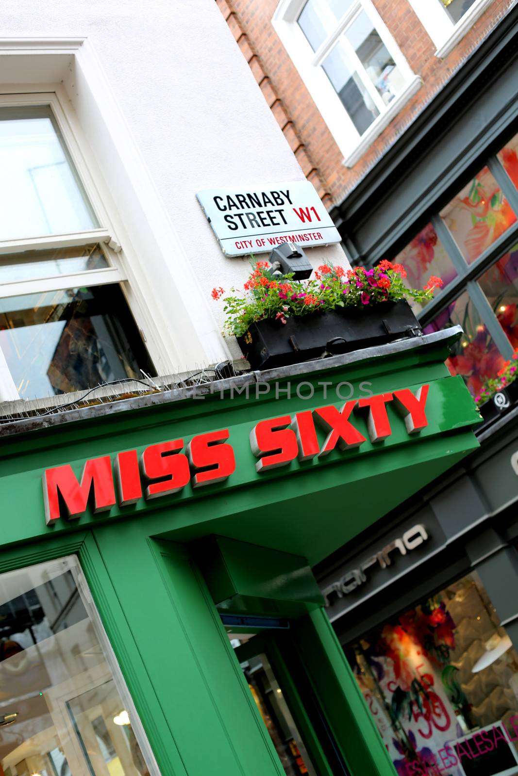 Miss Sixty Shop Front Carnaby Street London by Whiteboxmedia