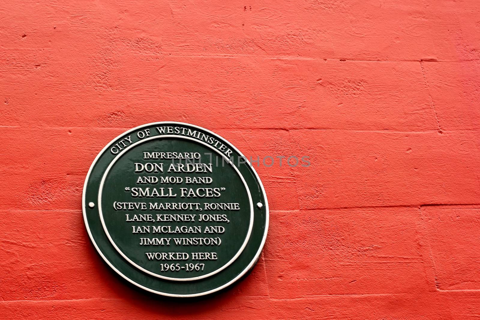 Don Arden Wall Plaque Carnaby Street London