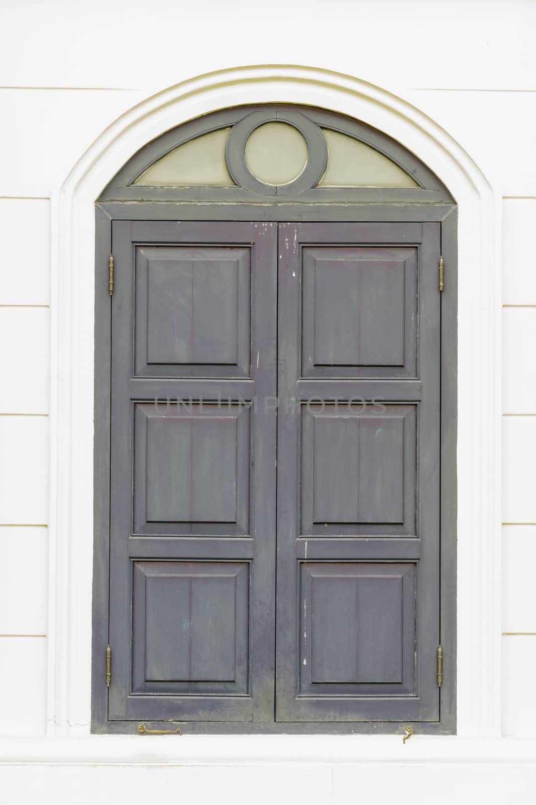 The blue window Colonial style. by ngungfoto