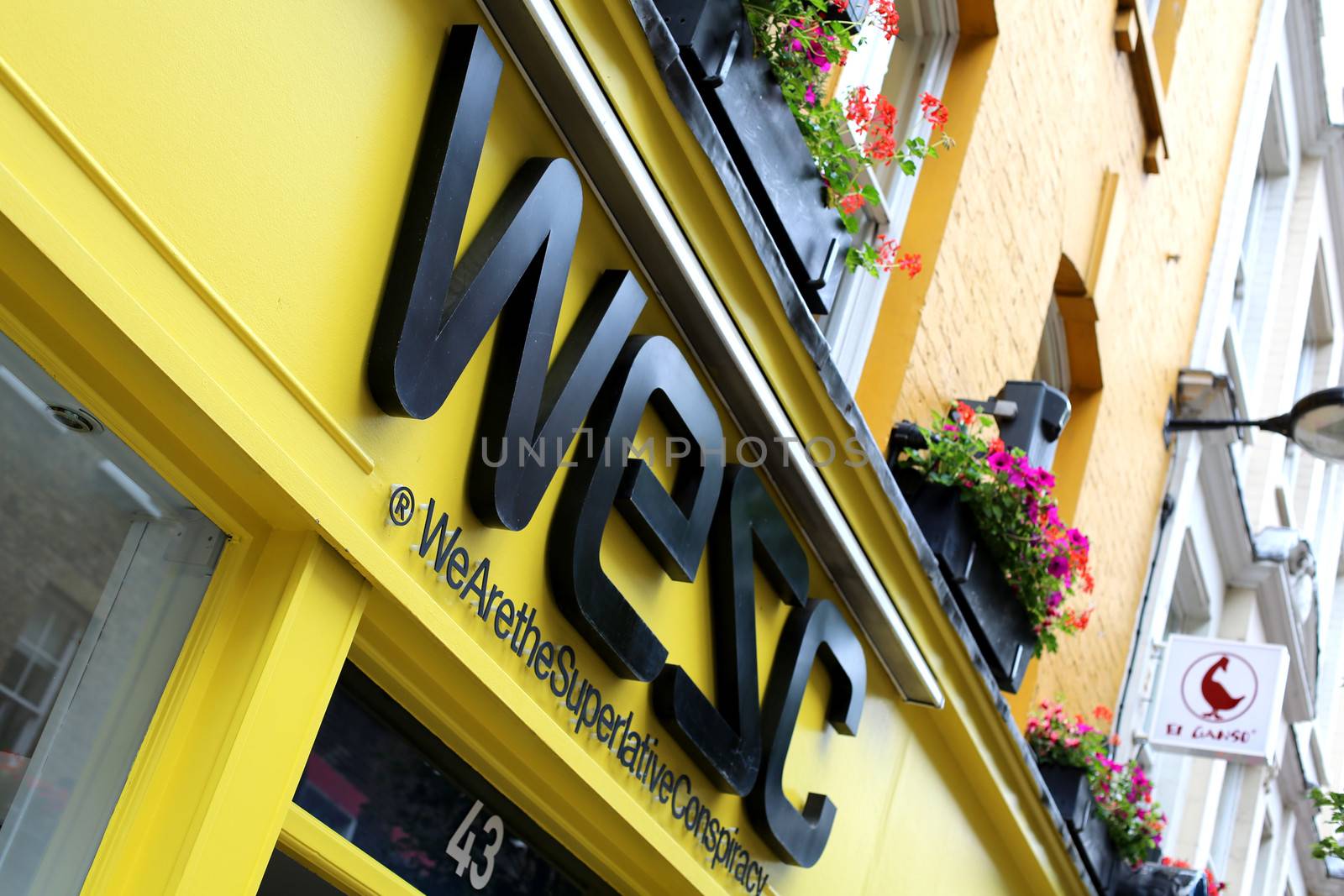 WESC Shop Sign Carnaby Street London by Whiteboxmedia