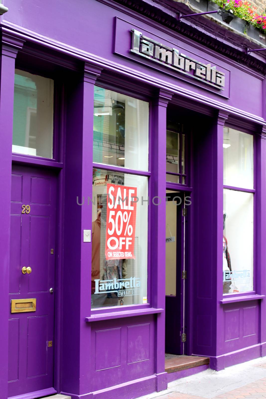 Lambretta Shop Front Carnaby Street London by Whiteboxmedia