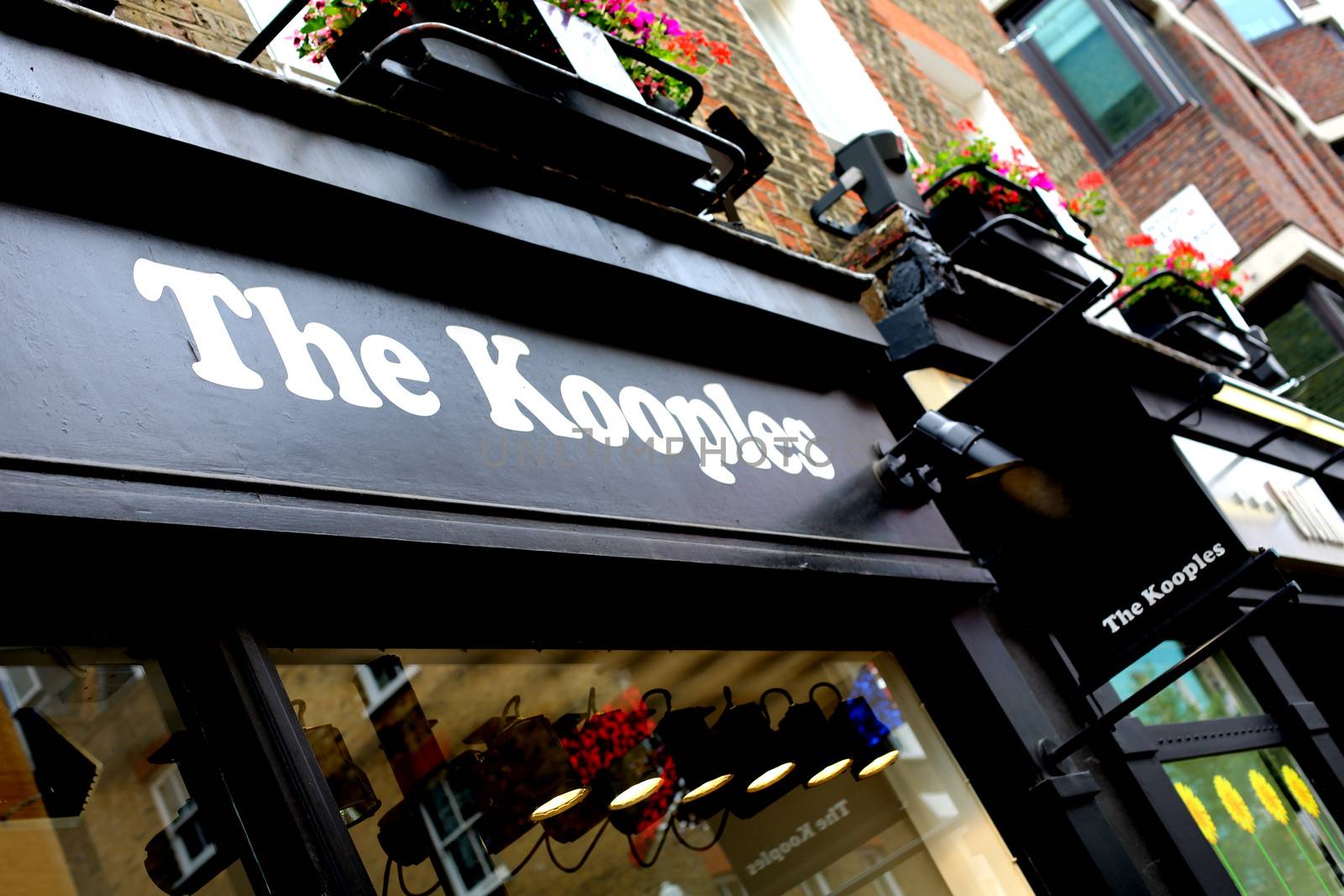 The Kooples Shop Sign Carnaby Street London by Whiteboxmedia