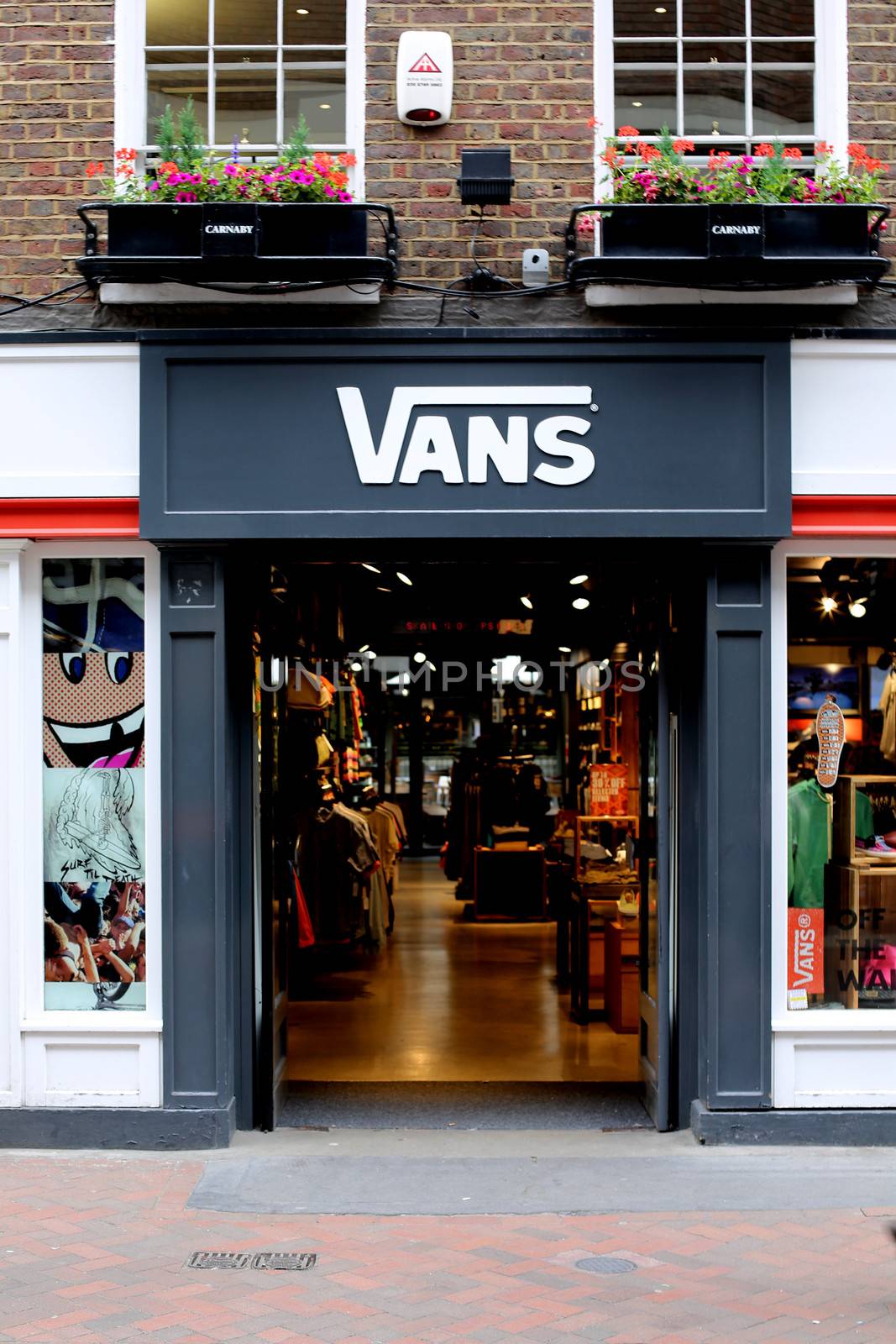 Vans Shop Front Carnaby London by Whiteboxmedia
