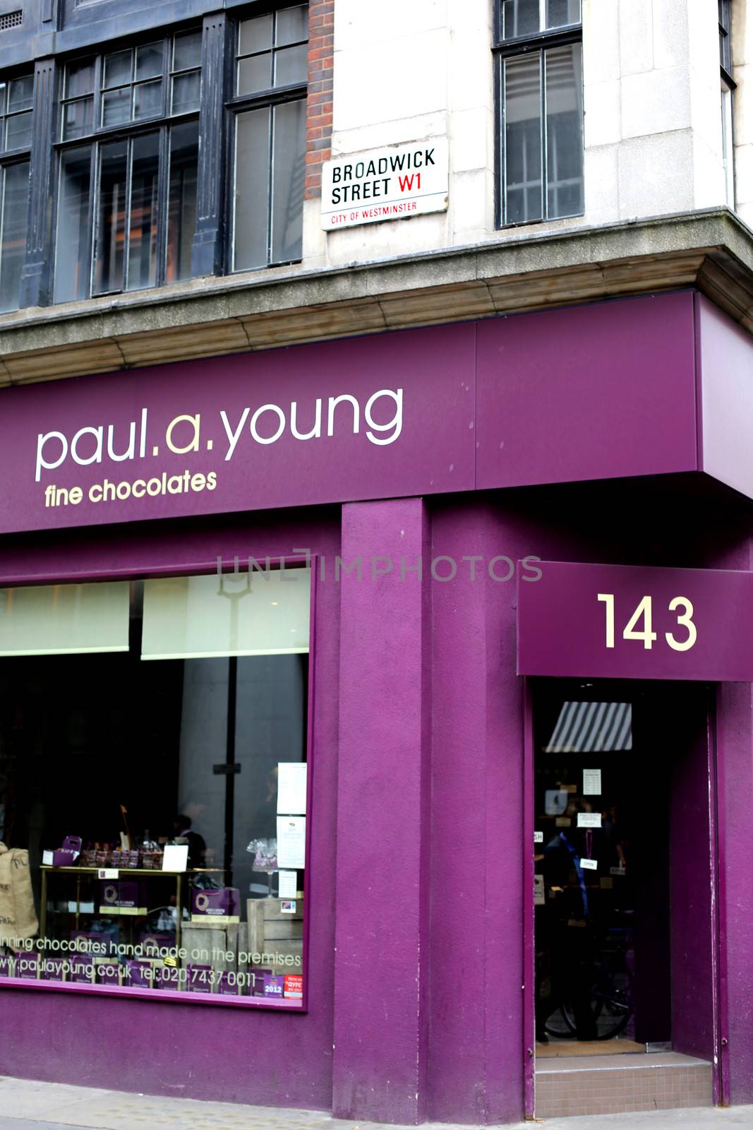 Paul Young Chocolate Shop Broadwick Street London