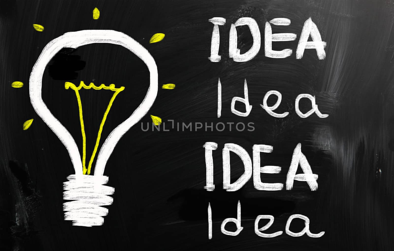 writing business idea concept