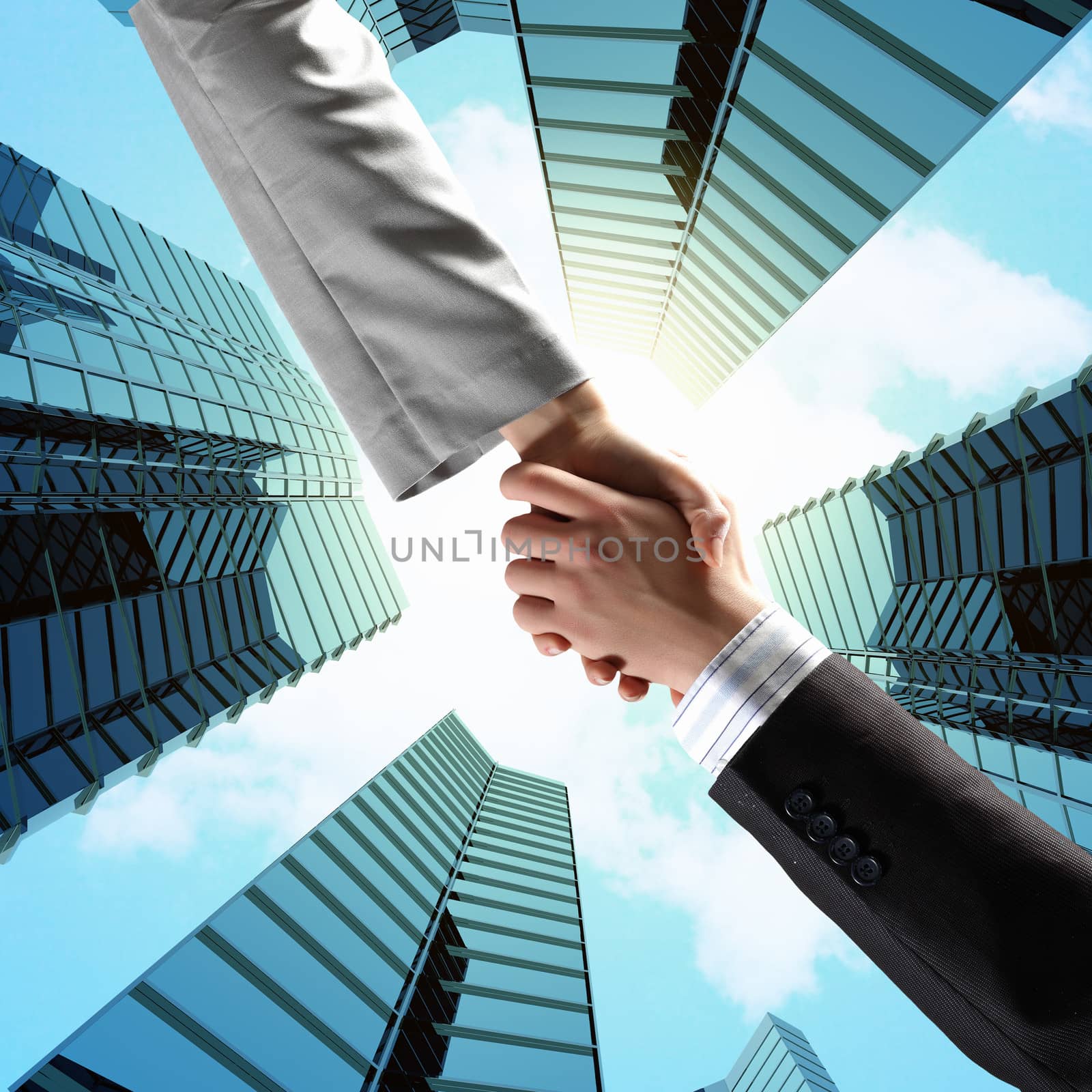 Business handshake by sergey_nivens