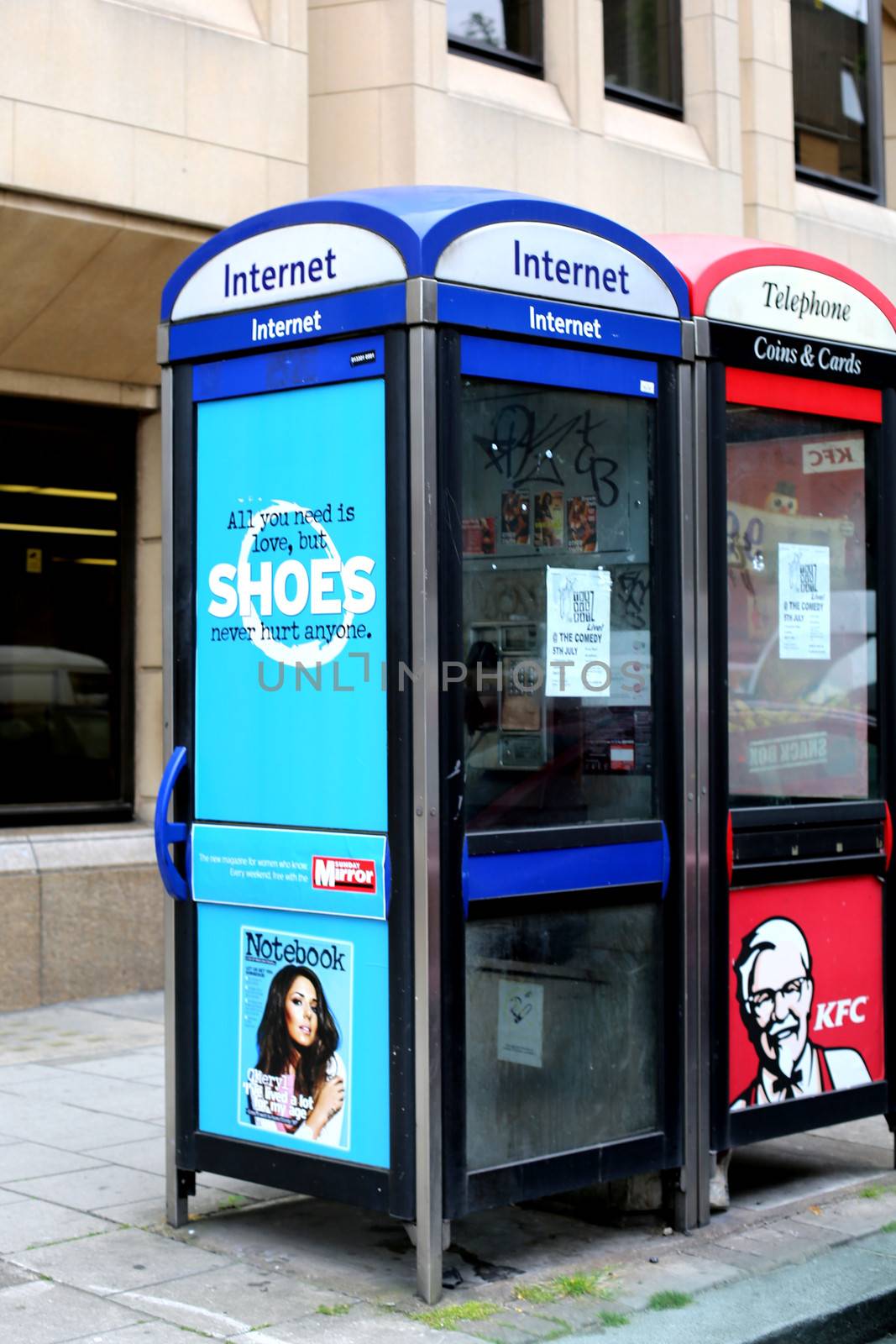 Public Internet and Telephone Boxes London