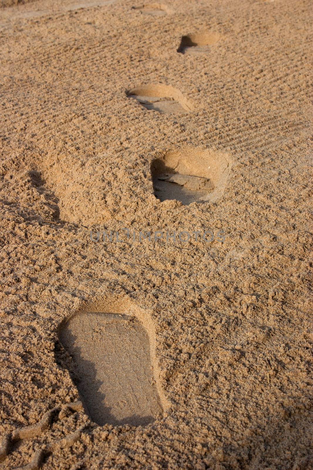 Foot Steps Beach - 01 by Kartouchken