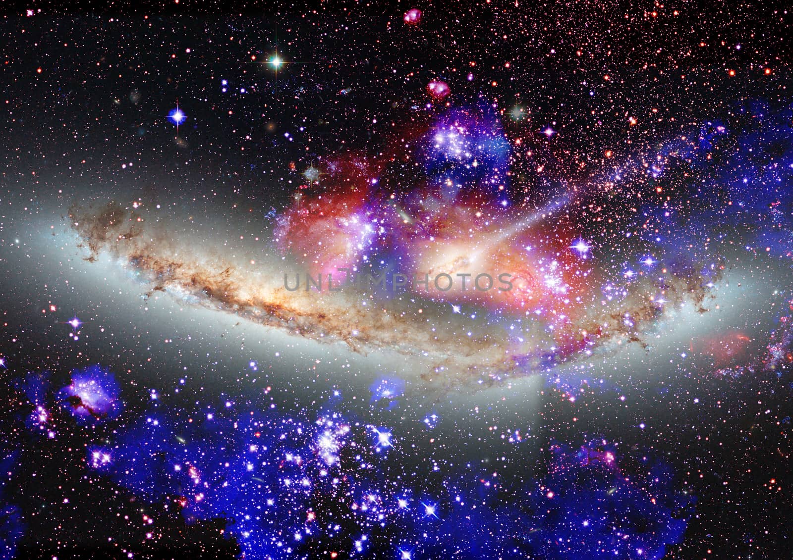 Far being shone nebula and star field against space. "Elements of this image furnished by NASA".