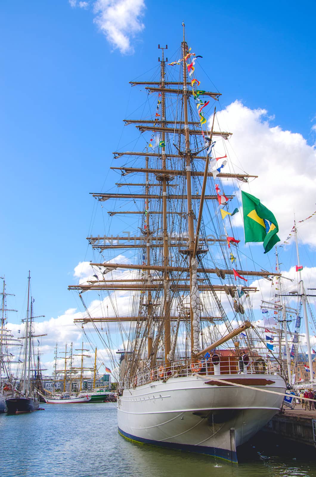 Vintage sailboat regatta in Helsinki. by maisicon