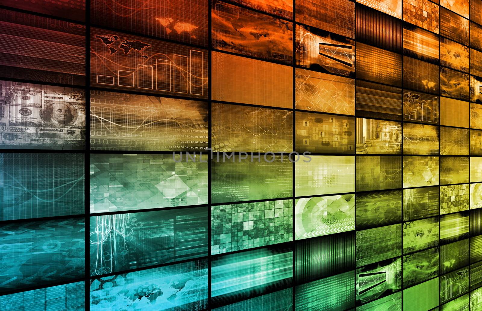 Technology Background as a Digital Abstract Art