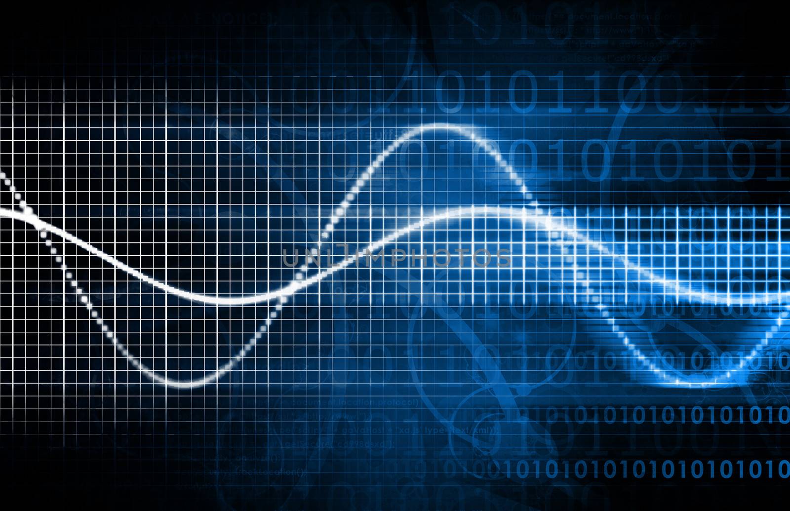 Abstract Background with a Technology Theme Art
