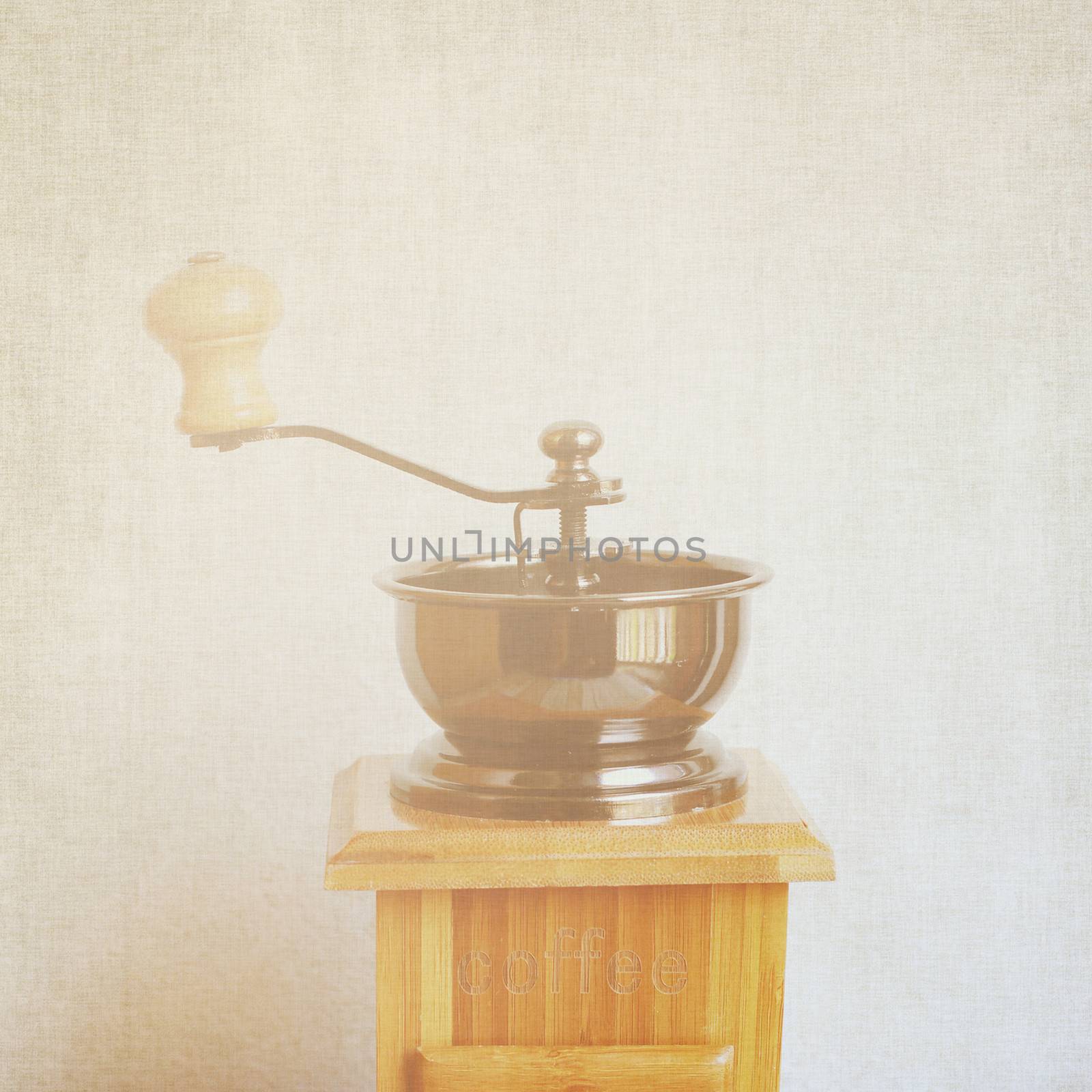 Coffee grinder with retro filter effect by nuchylee
