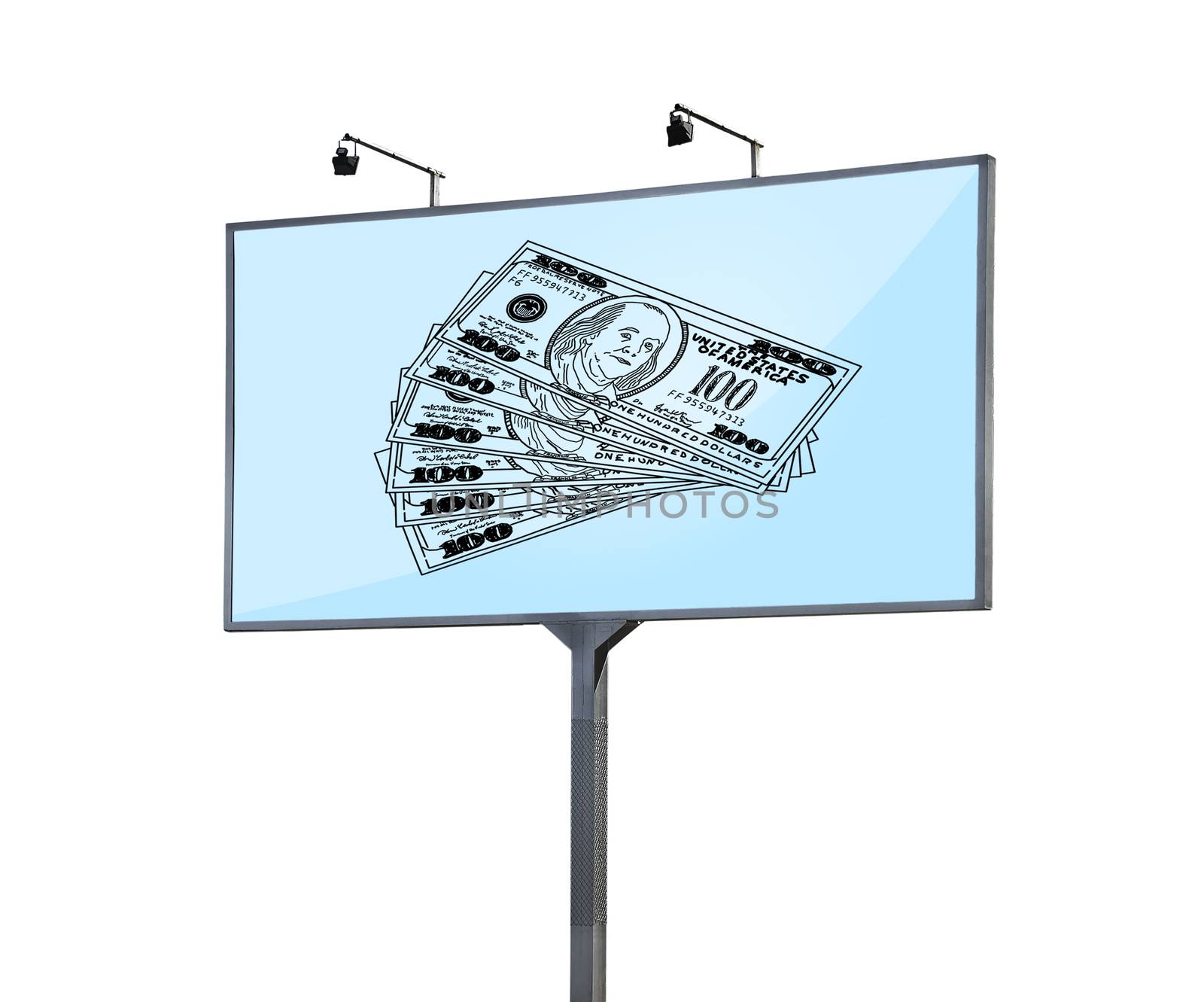 billboard with money by vetkit