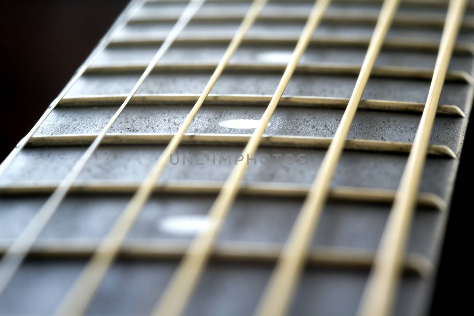 Acoustic guitar fretboard by ChrisAlleaume