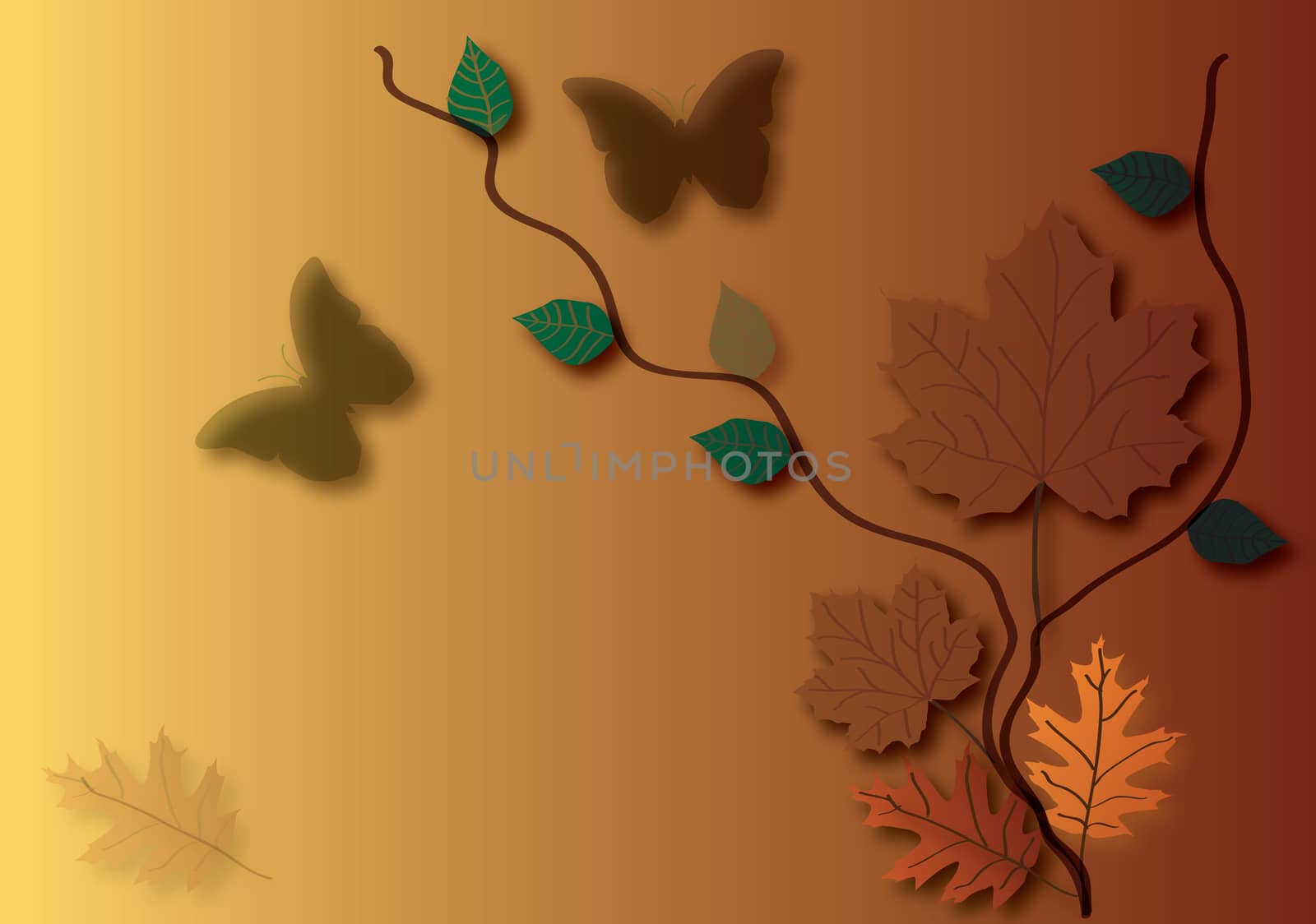 autumn nature background by compuinfoto