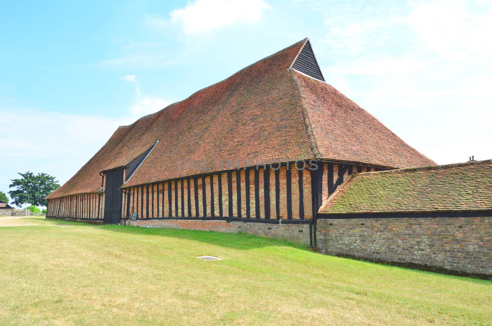 View of large Barn