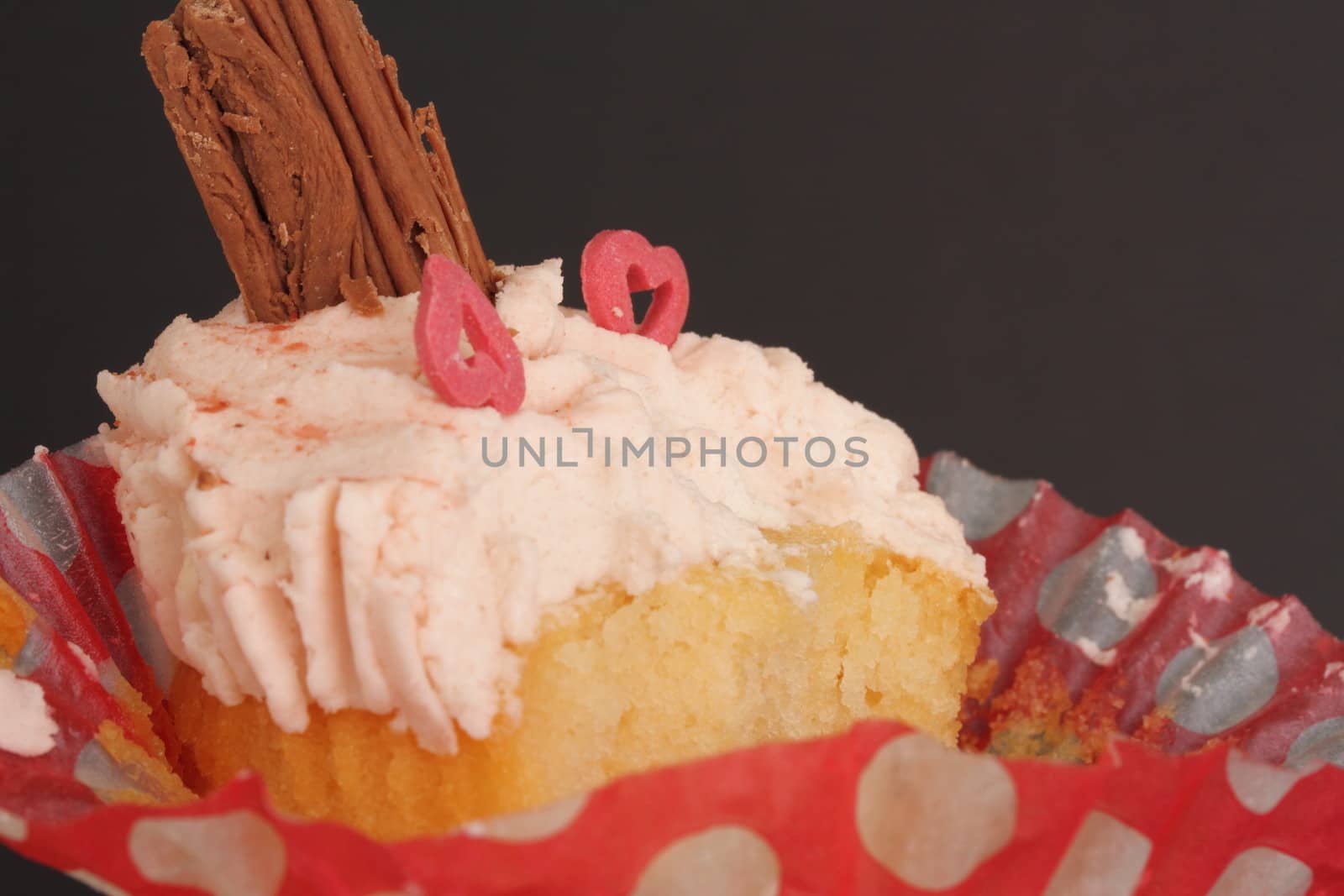 Cup cake with chocolate