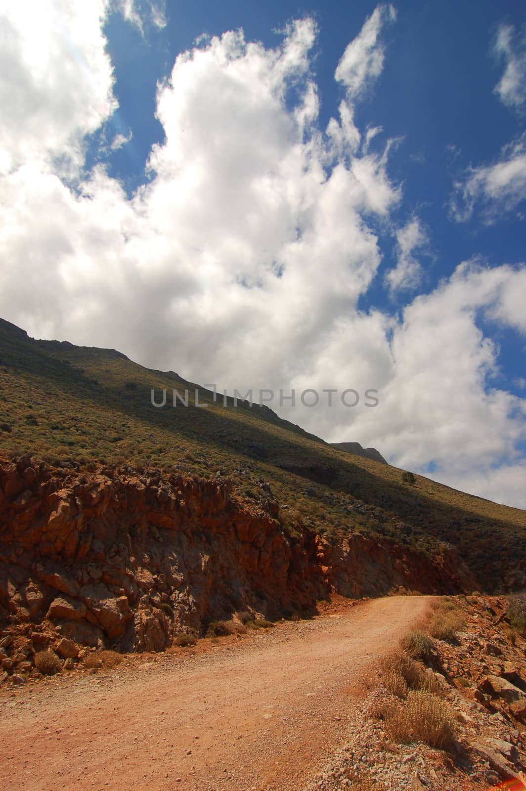 View from Road to the Blue Lagoon in Crete