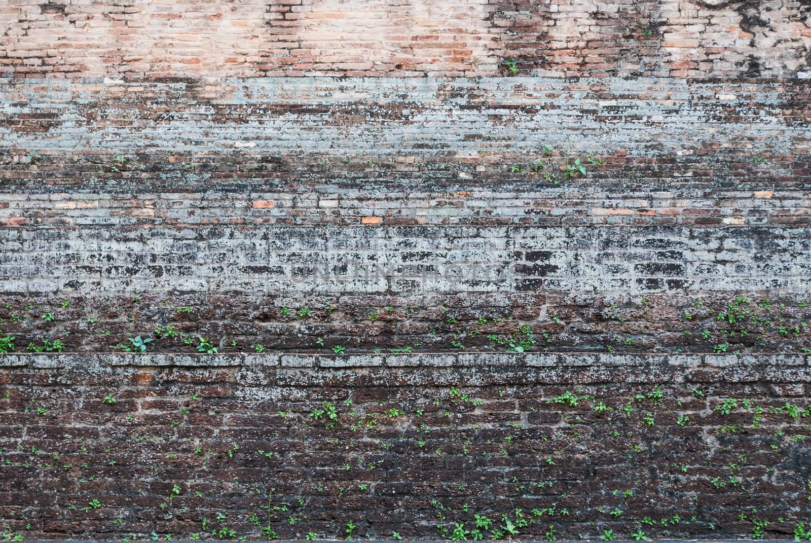 Ancient Stain Brick Wall Texture/ Background.