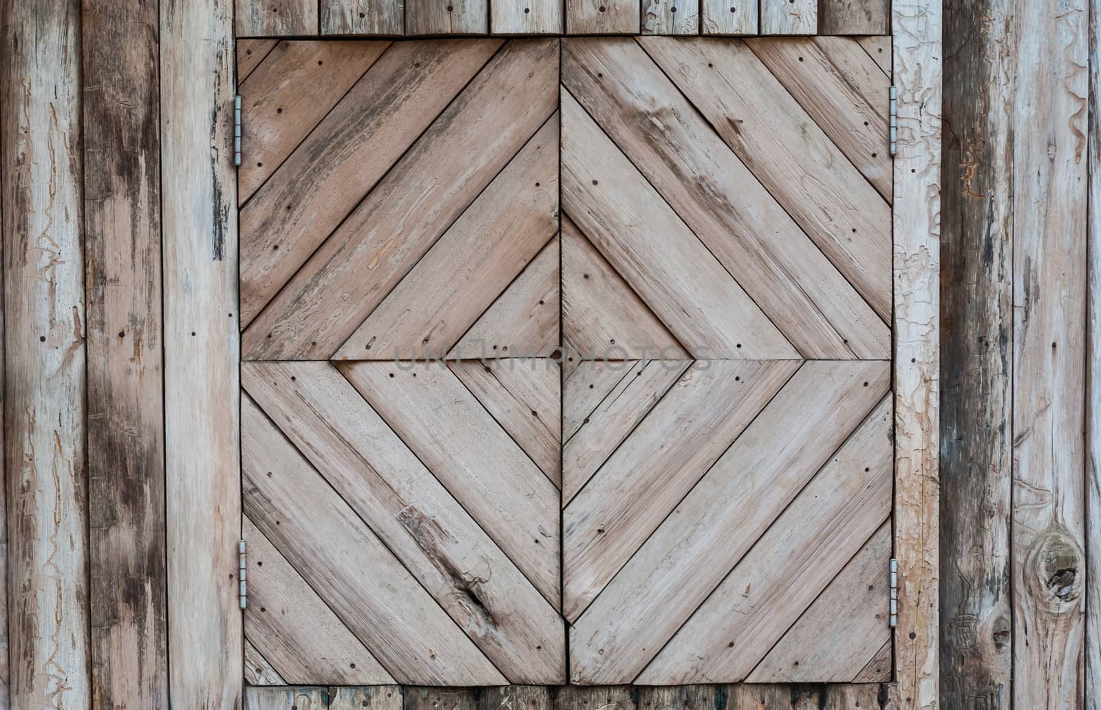 Square Pattern Wood Window Texture/ Background.