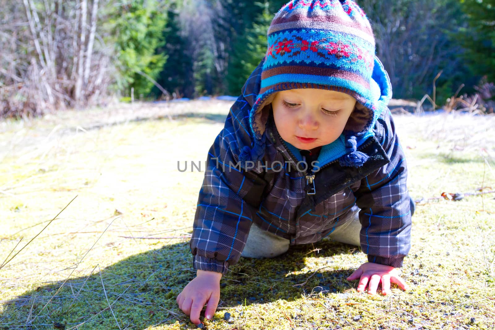 One Year Old Playing and Hiking by joshuaraineyphotography