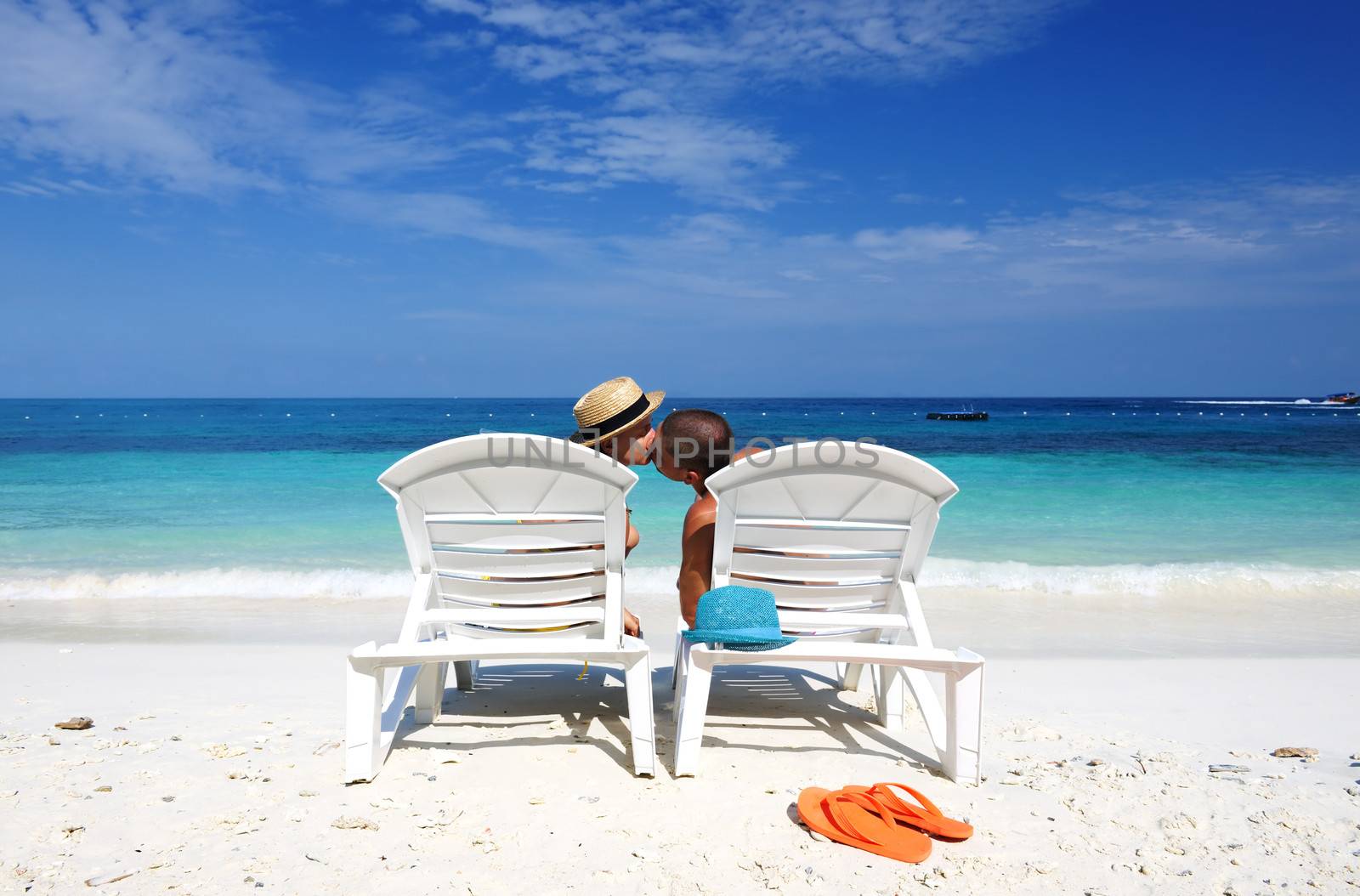 Couple on a tropical beach