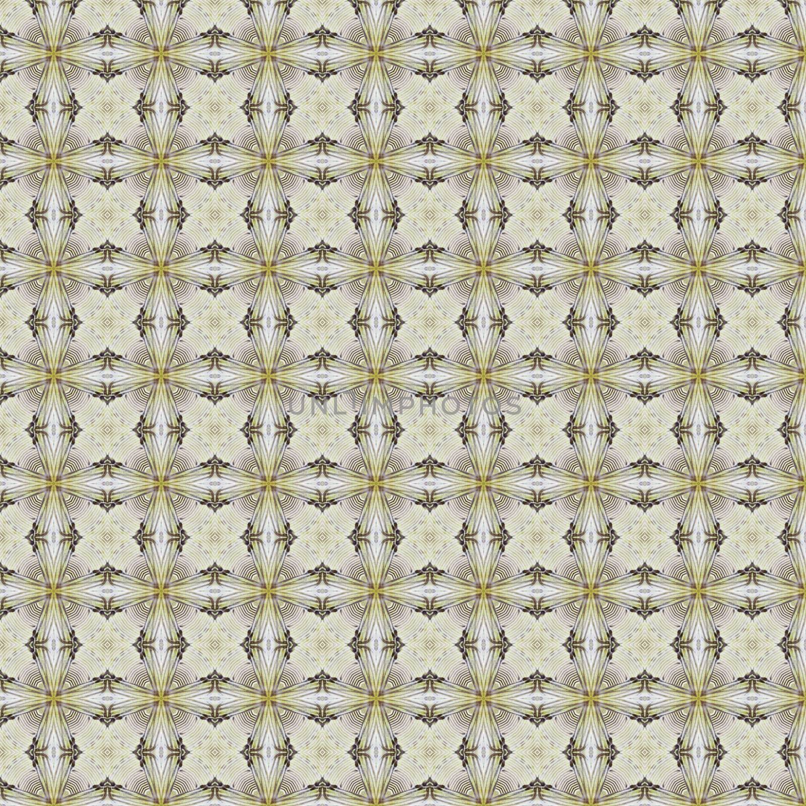 Vintage shabby background with classy patterns. Geometric or floral pattern on paper texture in grunge style.