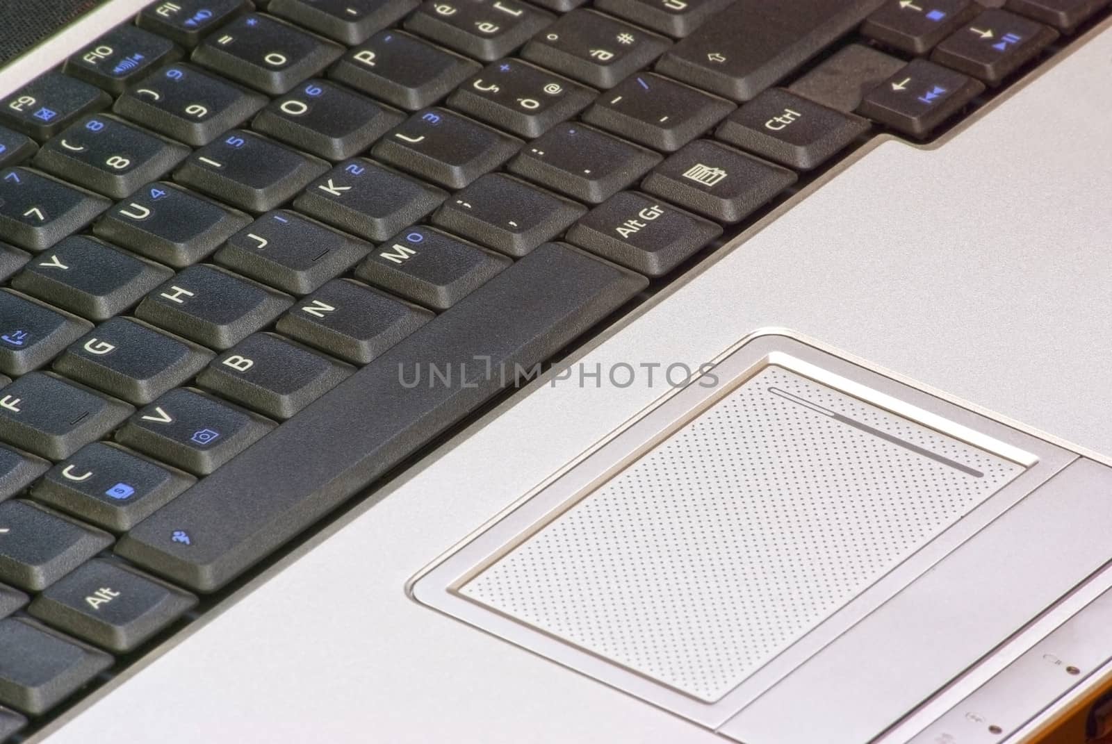 Notebook keyboard and touchpad