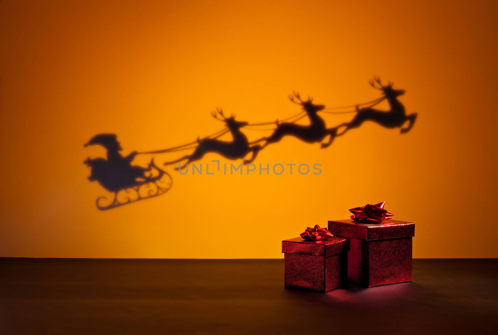 Santas sledge and presents by 3523Studio