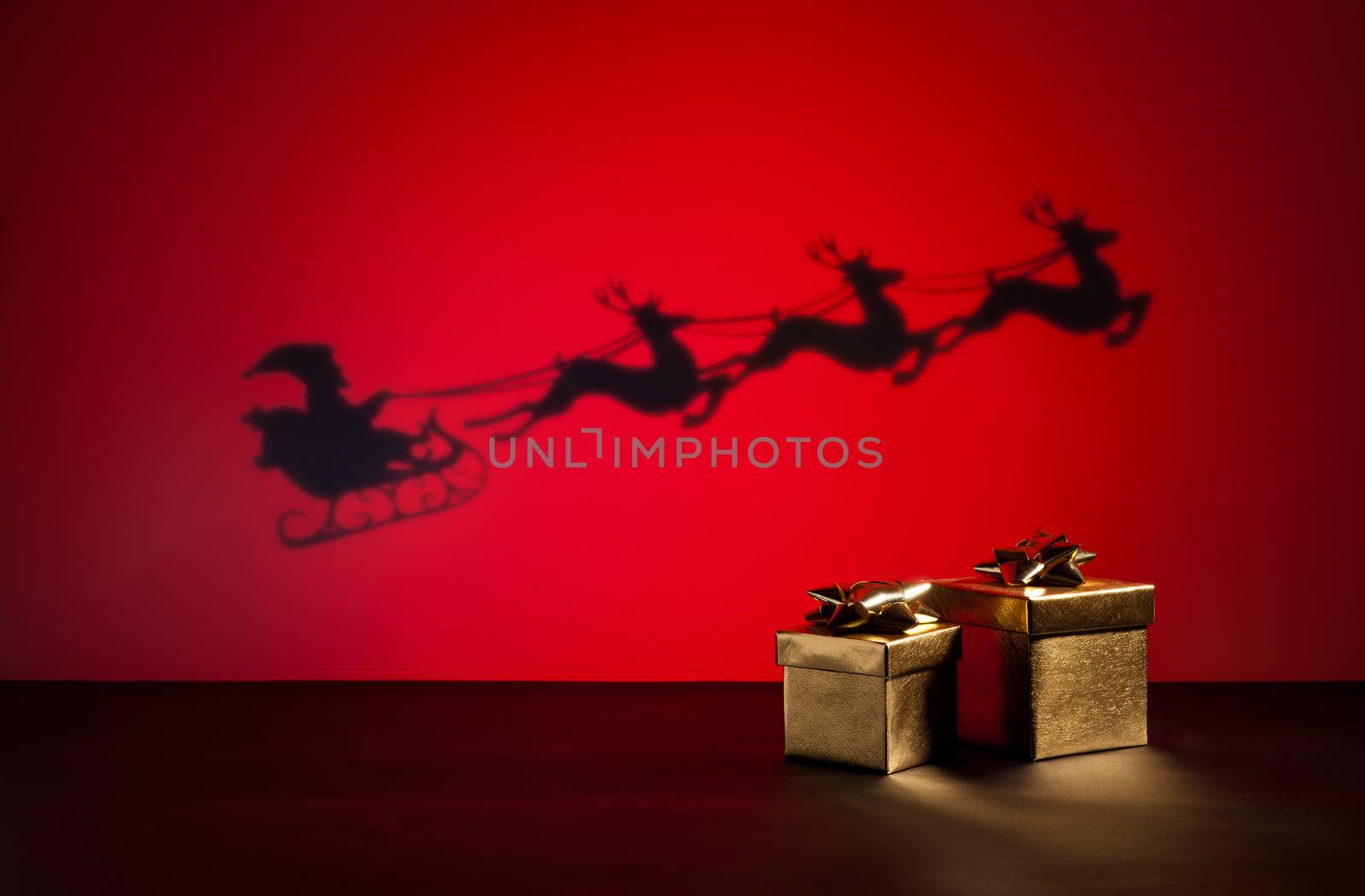 Santas sledge and presents by 3523Studio