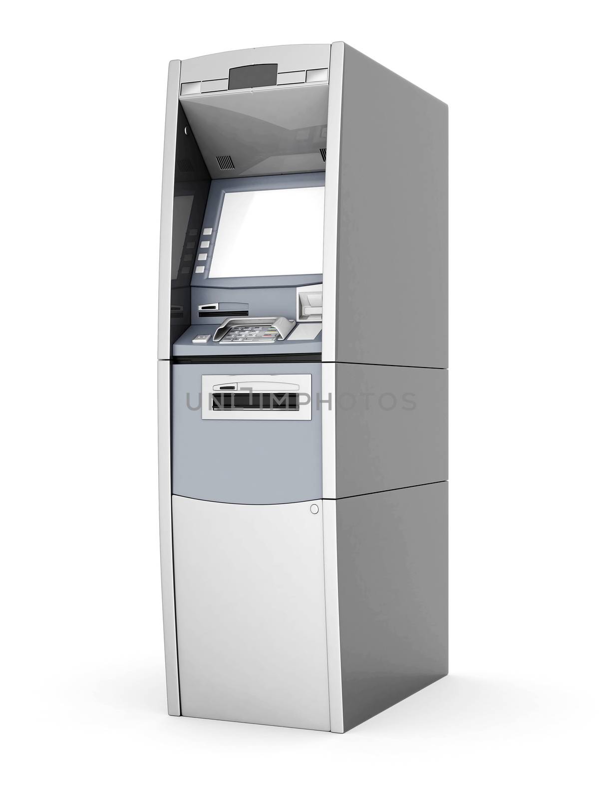 image of the new ATM on white background