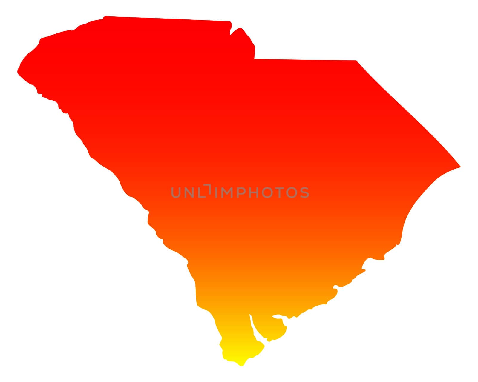 Map of South Carolina by rbiedermann