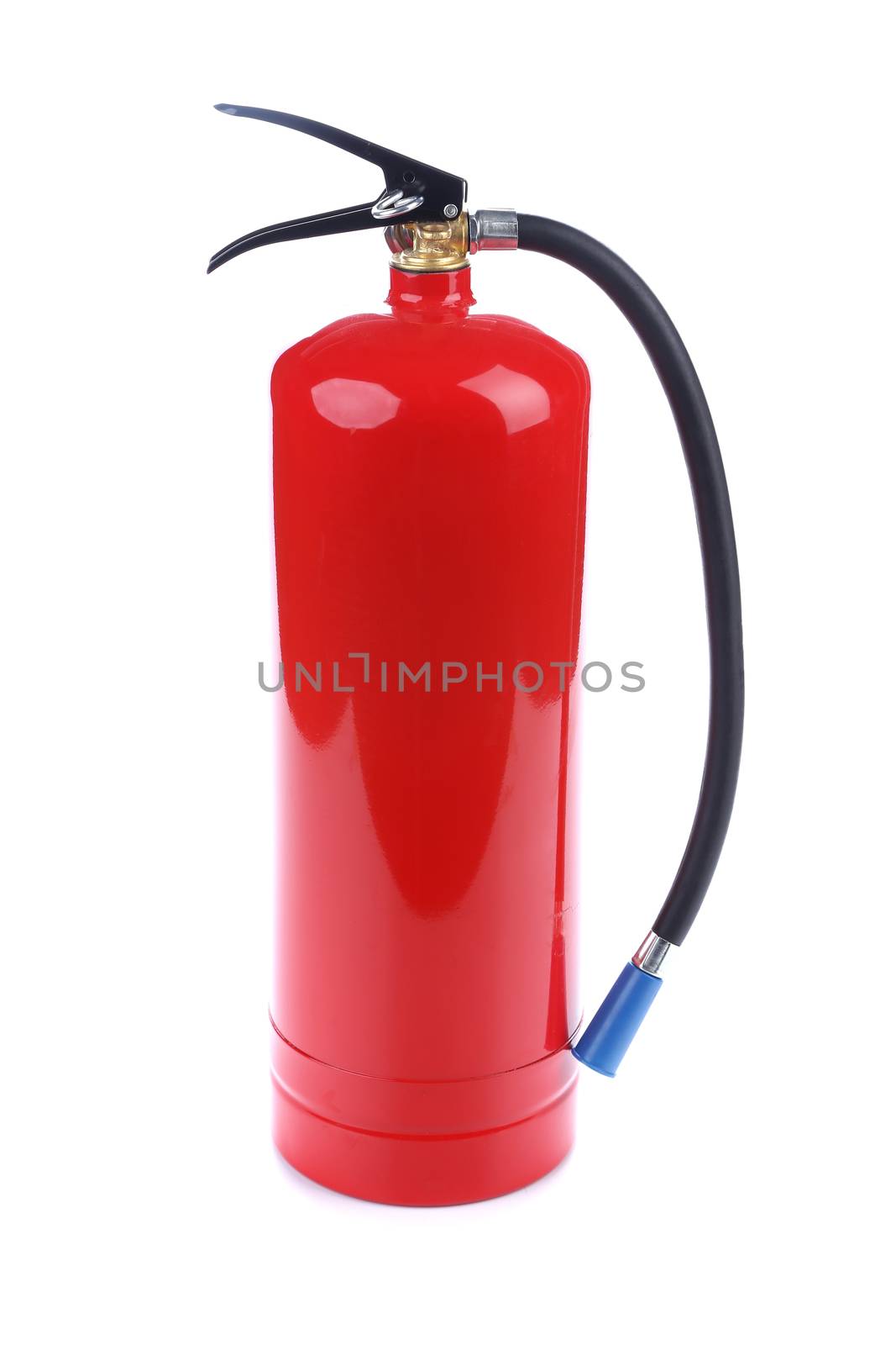 Chemical fire extinguisher isolated on white background