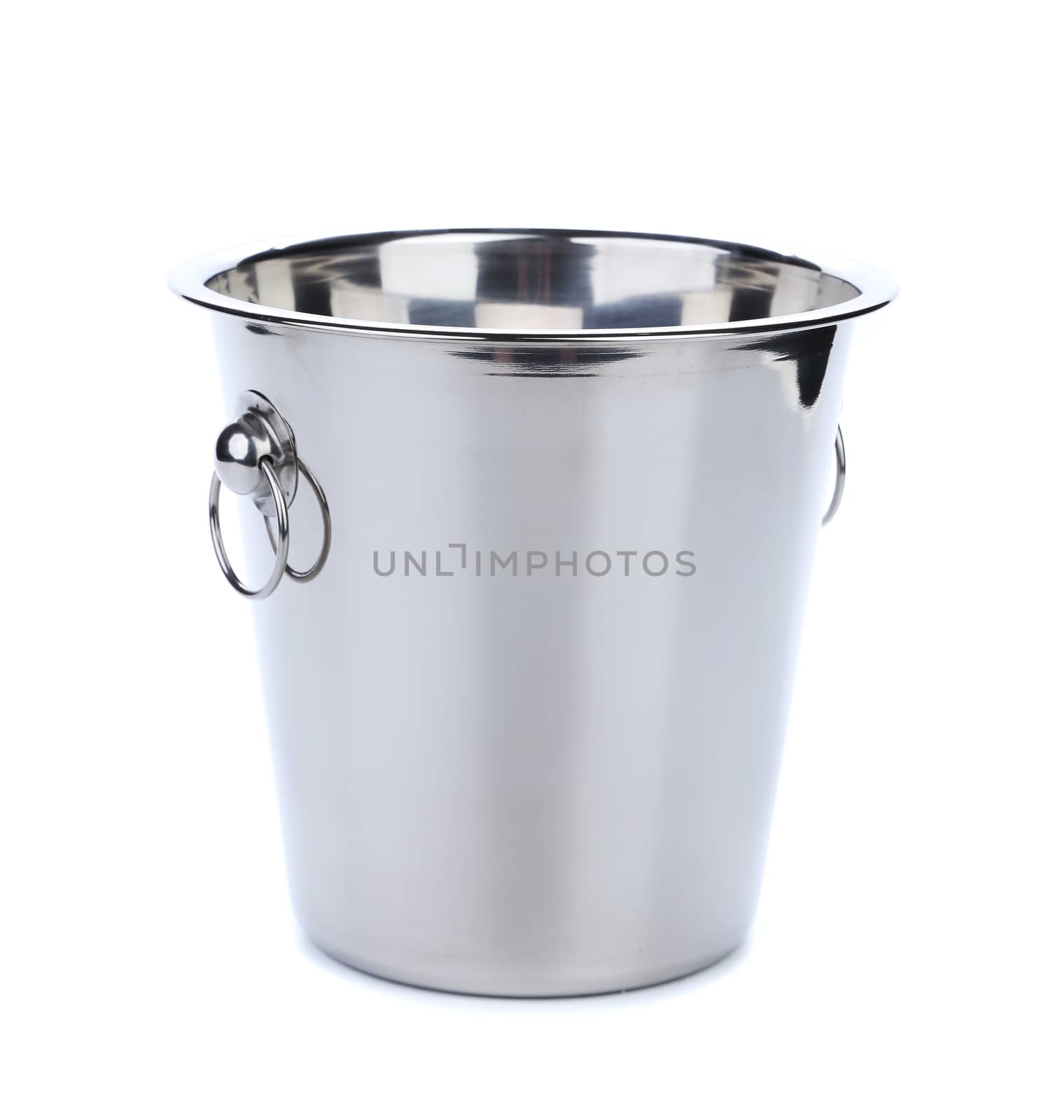 Champagne cooler isolated on a white background.