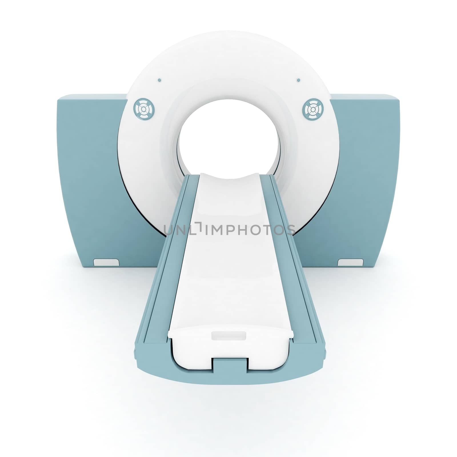 MRI image of the device on a white background